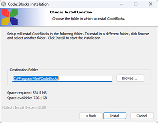 Code::Blocks Windows CLI Tutorial Install 004