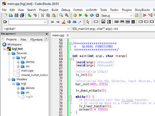 Code::Blocks Windows LVGL SDL Library 003