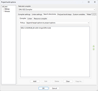 Code::Blocks Windows SDL Library 004