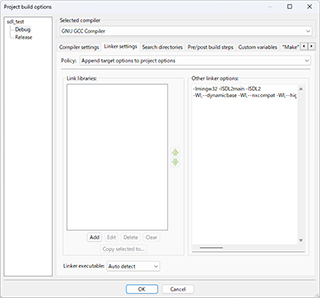 Code::Blocks Windows SDL Library 006