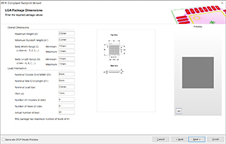 IPC Compliant Footprint Wizard - LGA 01