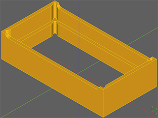 CadQuery Example DIP Socket Case 001