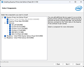 Quartus Prime Lite Edition Design Software Version 20.1.1 Install 003